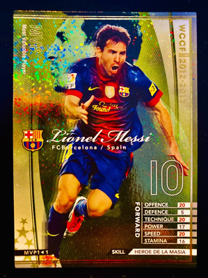 2012-13 Panini SEGA WCCF MVP Lionel Messi rare Barcelona gold