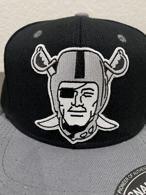RAIDERS Las Vegas Oakland Los Angeles Classic Logo Black & Gray