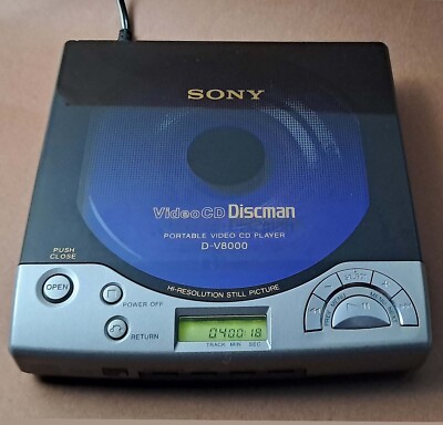 SONY D-V8000 Vintage Discman VCD Player with Remote Japan | eBay