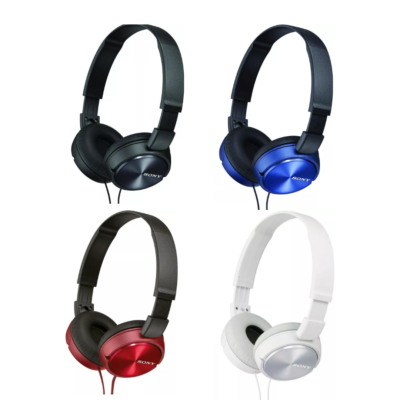 Sony MDR-ZX310AP ZX Series Wired On Ear Headphones w/Mic - Black