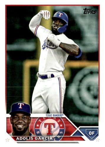 Adolis Garcia Rangers Signed 2023 World Series Champions 8x10