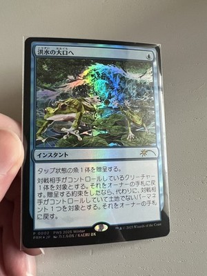 1x Into the Flood Maw Foil Japanese Exclusive Promo MTG NM | eBay