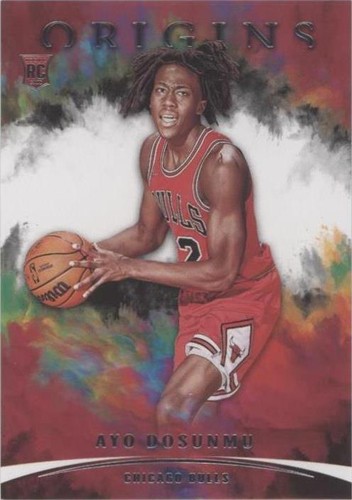2021-22 Ayo Dosunmu Origins Auto 1/25 RC Rookie Pink On Card