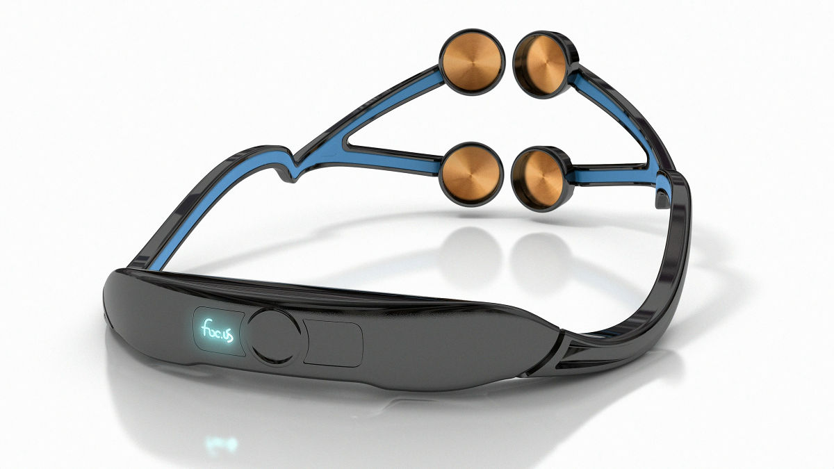 頭にセットして脳を刺激して能力を引き上げるゲーマー用ヘッドセット