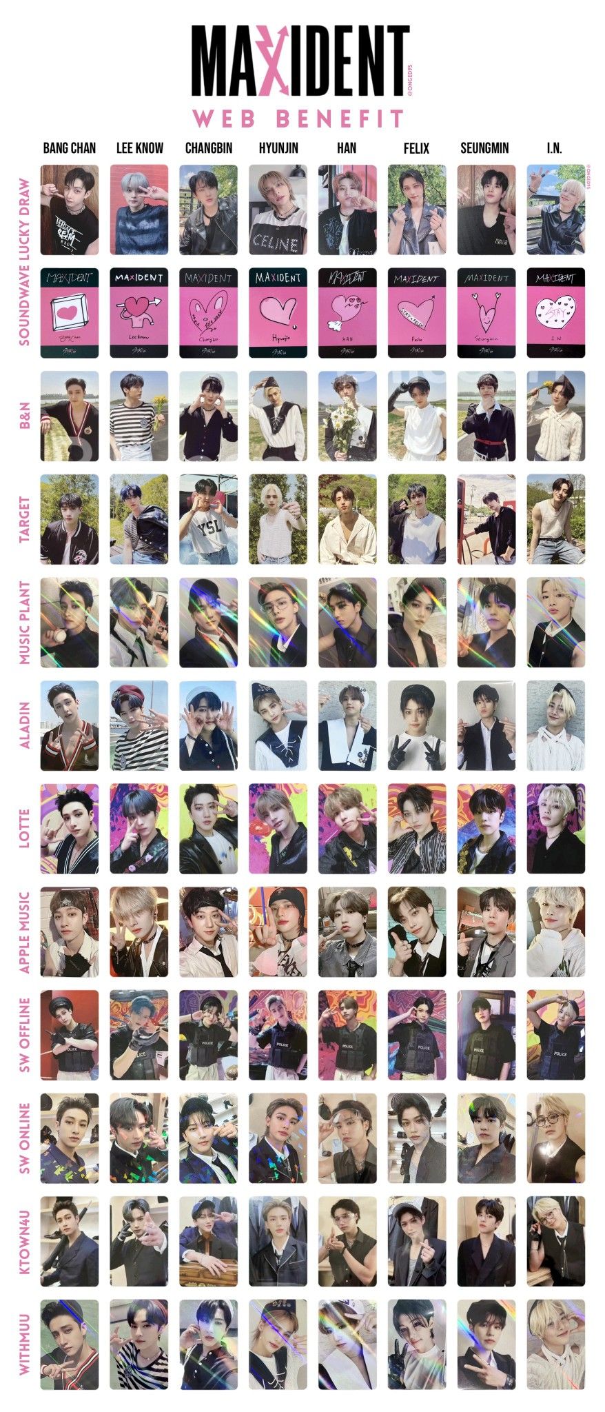 15 件の「straykidsトレカ一覧」のアイデアを今すぐ保存 | スキズ