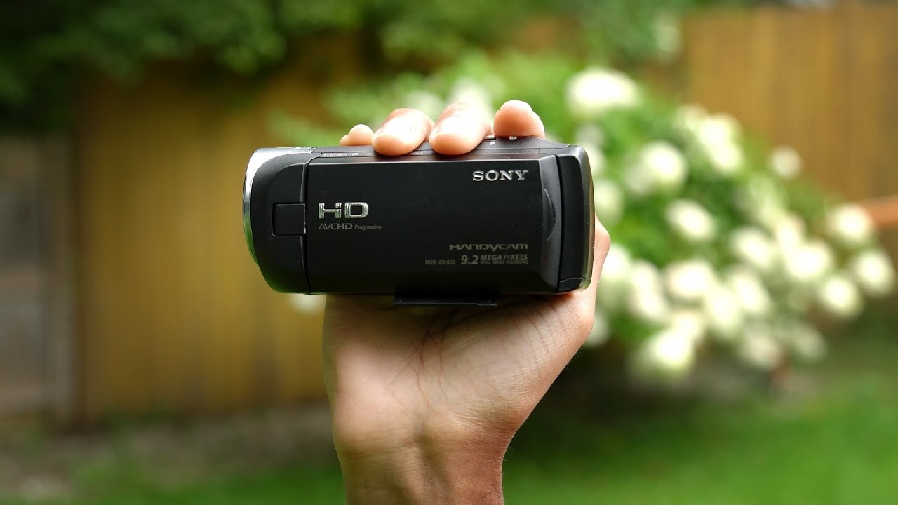 Going old school with the Sony Cx405 Camcorder - YouTube
