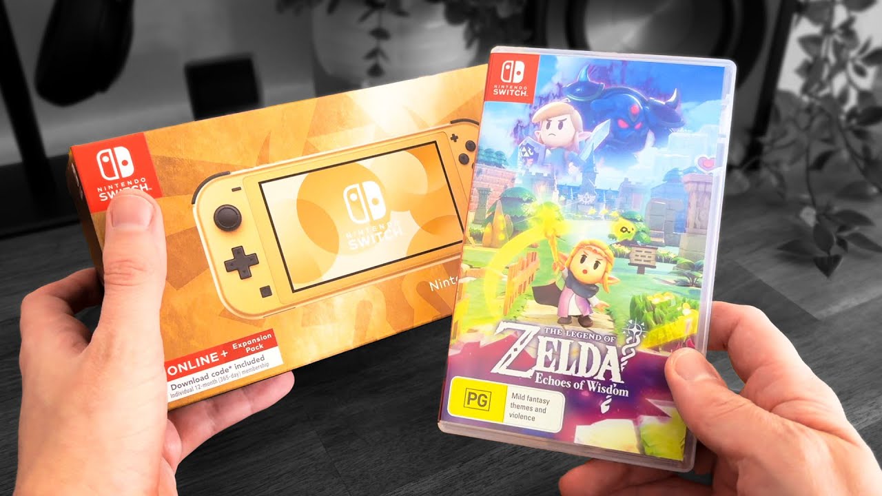 The gold is stunning: HYRULE EDITION Switch Lite Unboxing! - YouTube