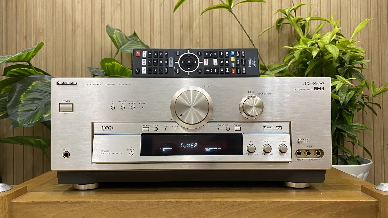 Remote amply Panasonic SU-DA10 long lanh,Sò Mosfet,cổng quang chơi