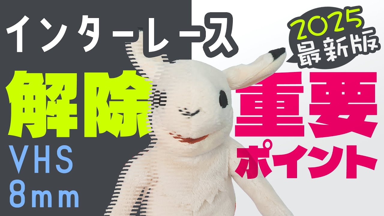 VHS/8mm] Video explaining the key points of deinterlacing when