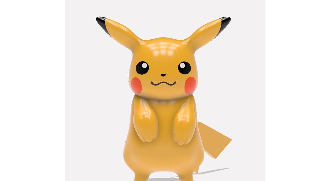 3Dプリンター】ピカチュウを作ってみた【ポケモン】 - YouTube