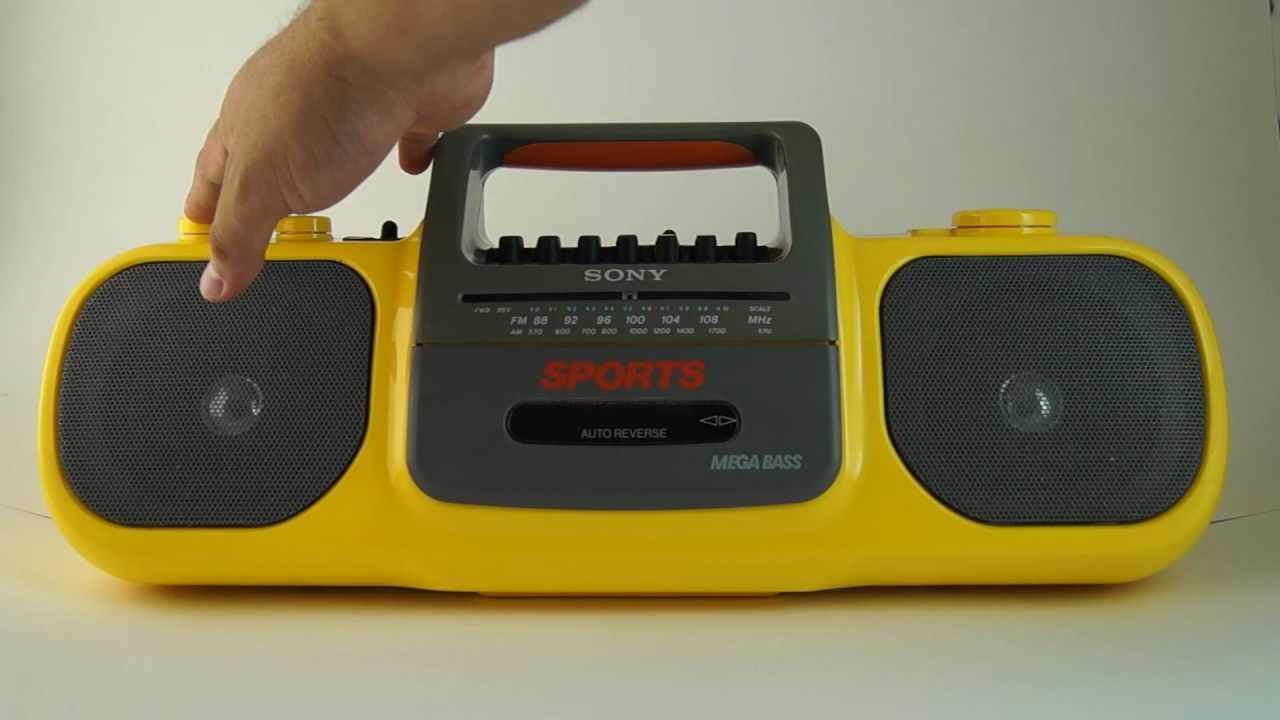 Sony Sports CFS-905 ( Stereo Boombox ) - YouTube
