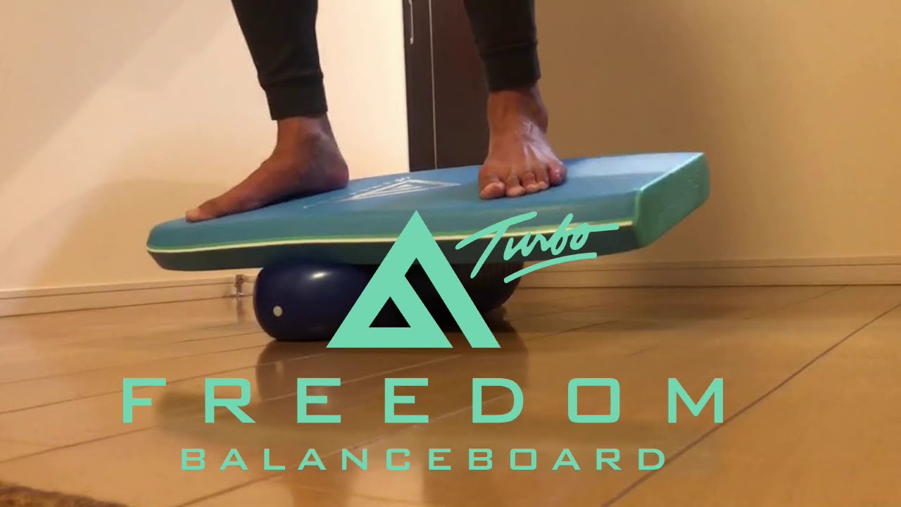 バランスボードでのサーフィンのレールを入れる練習方法 - YouTube
