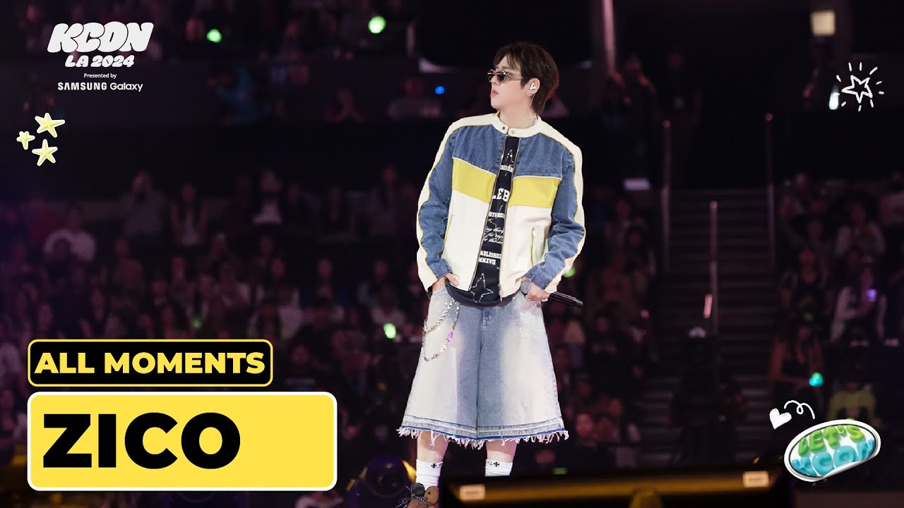 ZICO (지코) ALL MOMENTS 🎁💙 | KCON LA 2024 - YouTube
