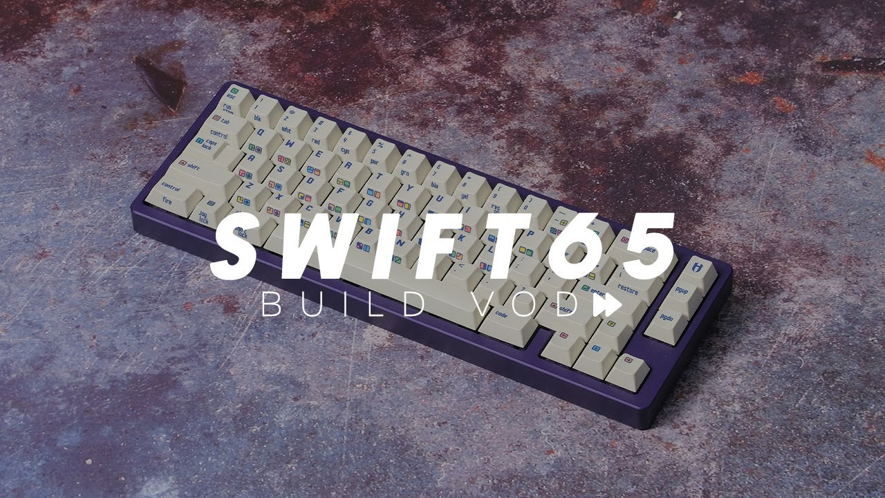 Swift65 Keyboard - A Pretty Purple Board! - Build Hyperlapse VOD