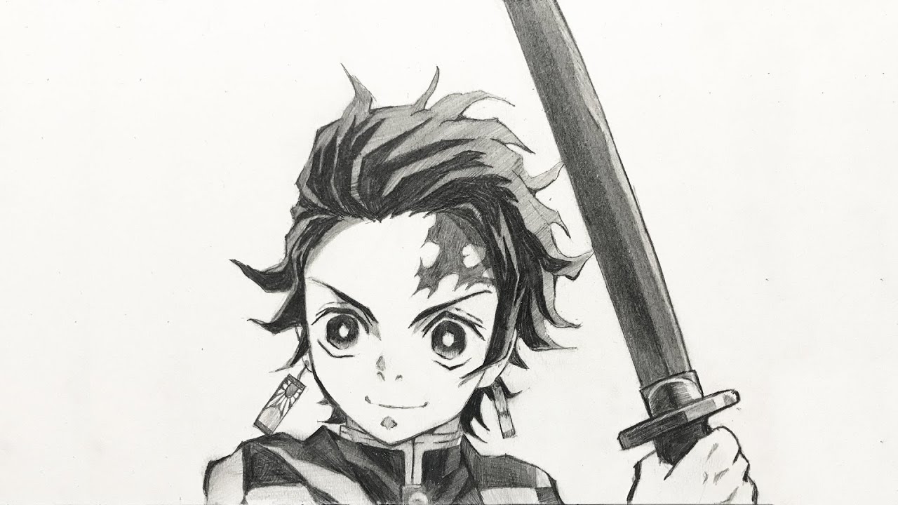 鬼滅の刃】炭治郎を鉛筆！？だけで描いてみた ［アナログ］Kimetsu no