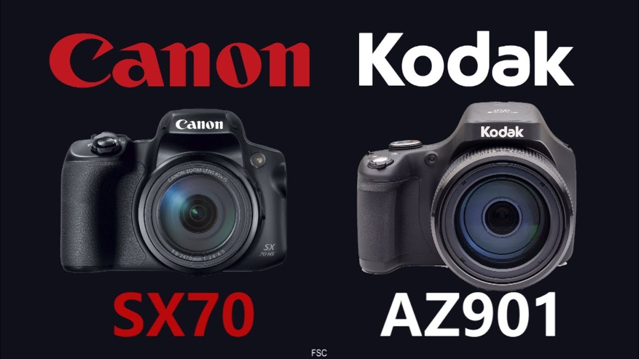 Canon PowerShot SX70 HS vs KODAK PIXPRO AZ901 - YouTube