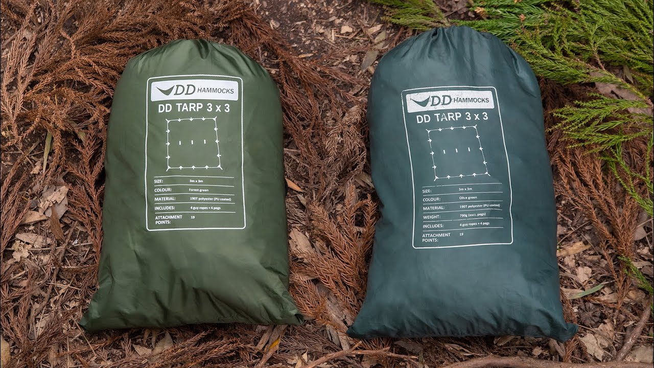 未使用 DD TARP 3.5 x 3.5 オリーブグリーン+おまけのロープ 未使用 DD