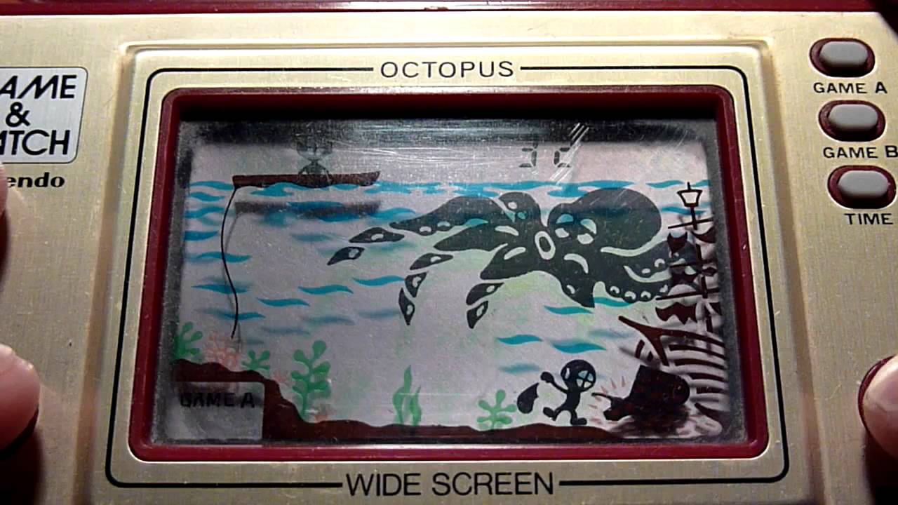 Game Watch Nintendo Octopus - YouTube