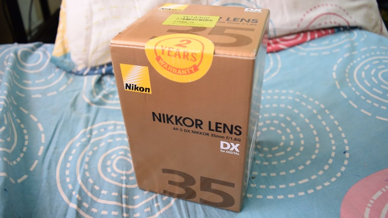Nikon AF-S DX Nikkor 35mm f/1.8G Lens Unboxing - YouTube