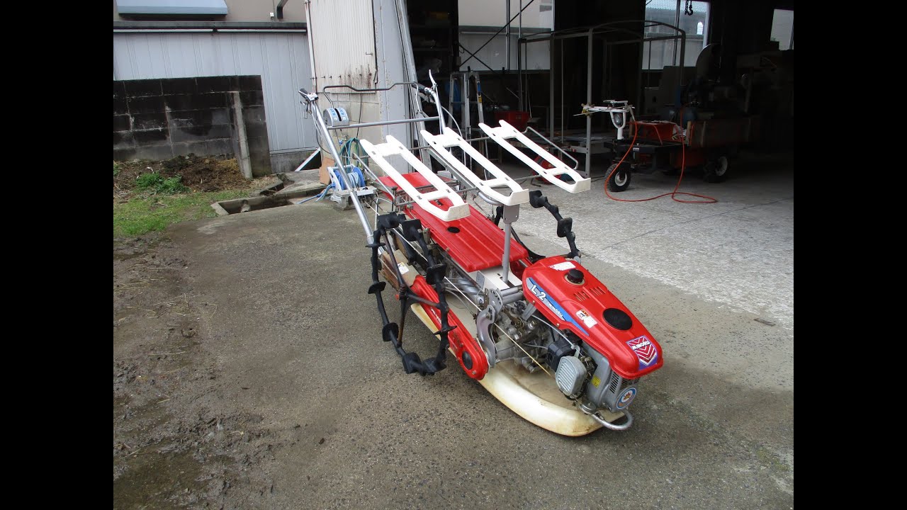 みのる産業株式会社 歩行型田植機 L-2 2輪2条植 すじ播き用 株間33cm
