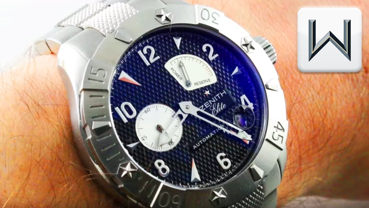 Zenith (Elite) Defy Classic Reserve De Marche Dive Watch (03.0516