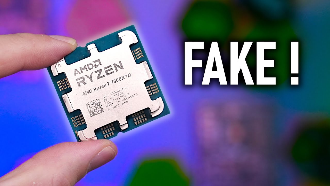 Fake AMD Ryzen 7 7800X3D gets exposed: Empty PCB, sketchy heat