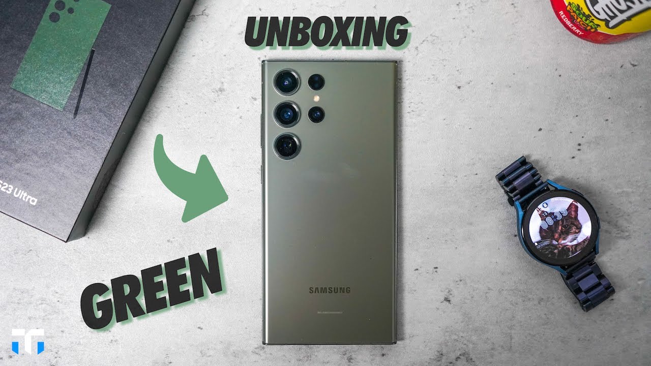 Samsung Galaxy S23 Ultra Green Unboxing + First Impressions! - YouTube