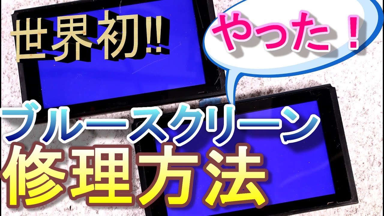 Switch】ブルースクリーン完全修理方法を発見！- FIX BSOD(blue screen