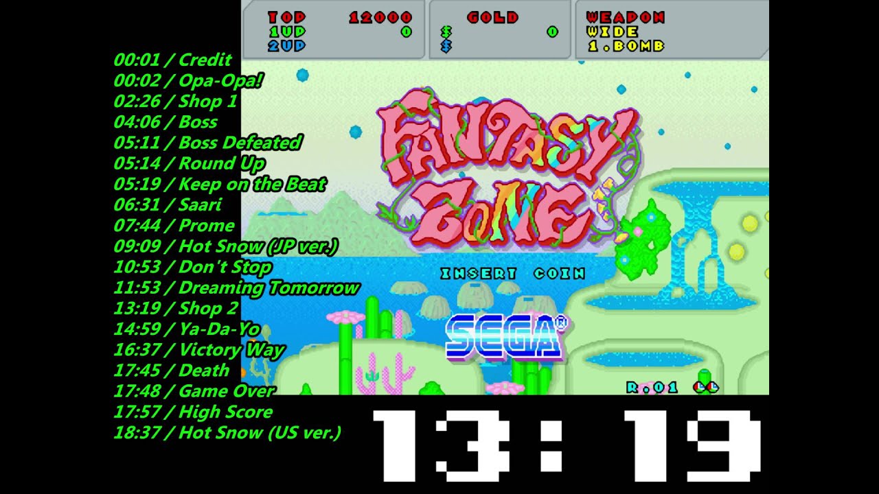 Sega Fantasy Zone Soundtrack - YouTube