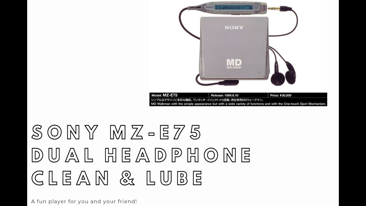 Sony MZ-E75 - SP MiniDisc Player with Dual Headphone Jacks