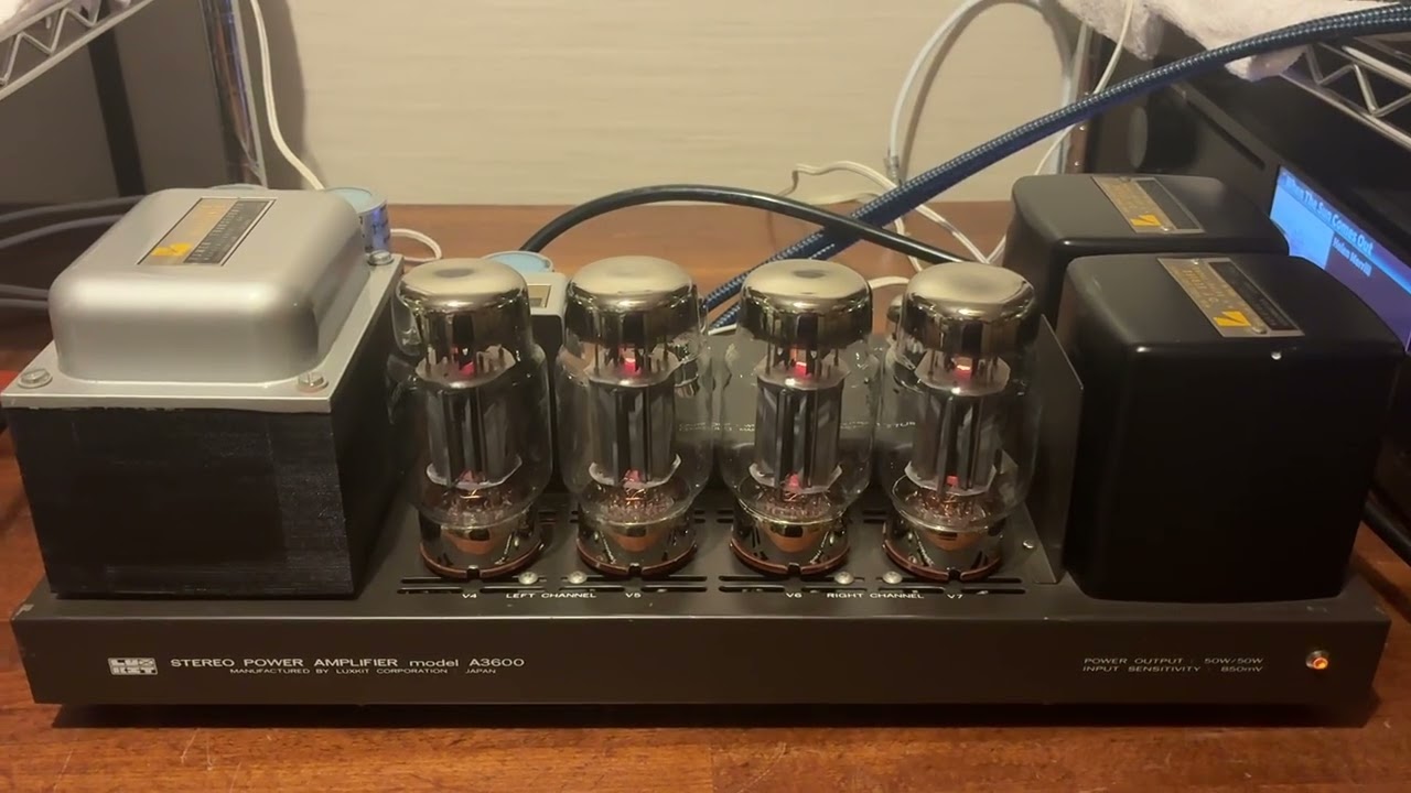 オーディオ視聴動画 Luxman Luxkit A3600 真空管アンプ KT88プッシュ