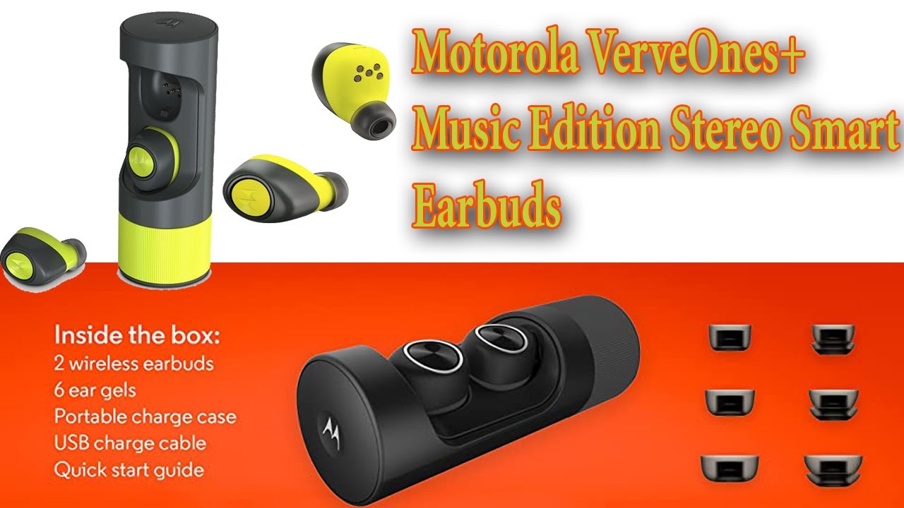 MOTOROLA VerveOnes Music Edition True Wireless Earbuds | Bluetooth