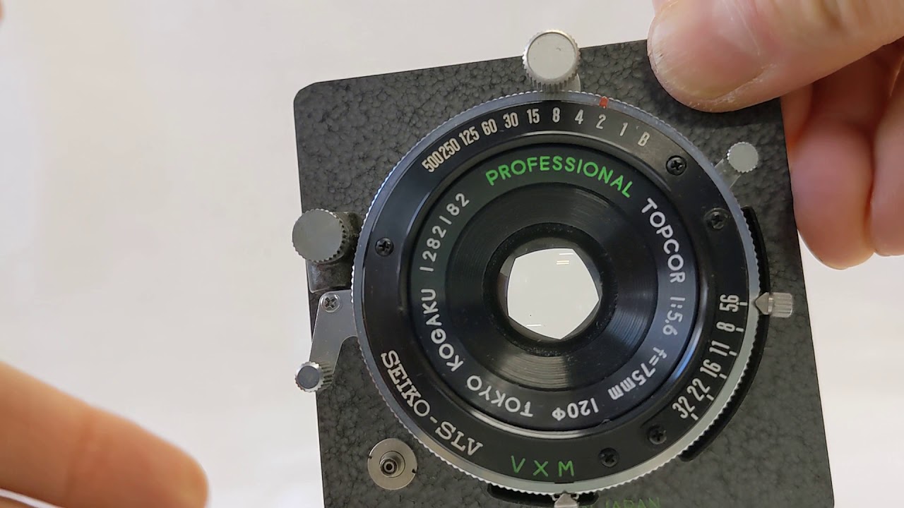Professional Topcor 75mm F/5.6 Large Format Lens with Seiko