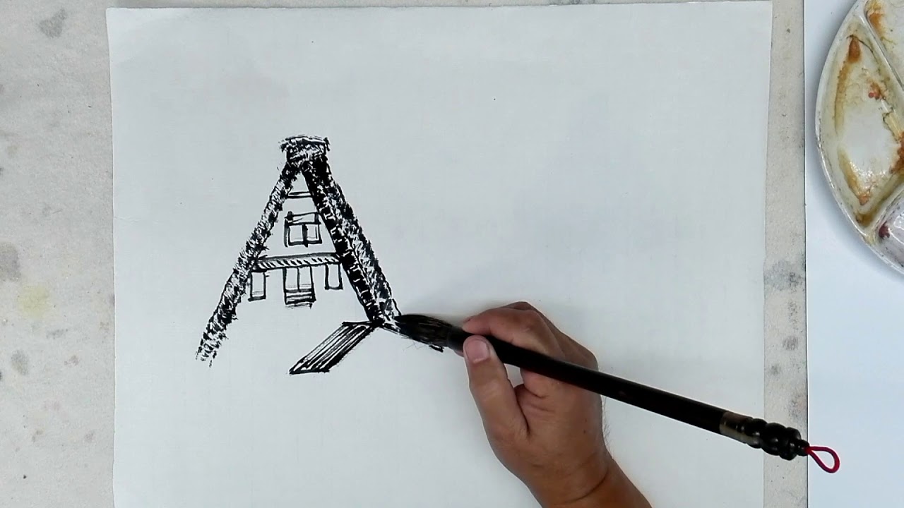 日本.合掌村Japan. Hezhang Village～Chinese Painting～现代中国画