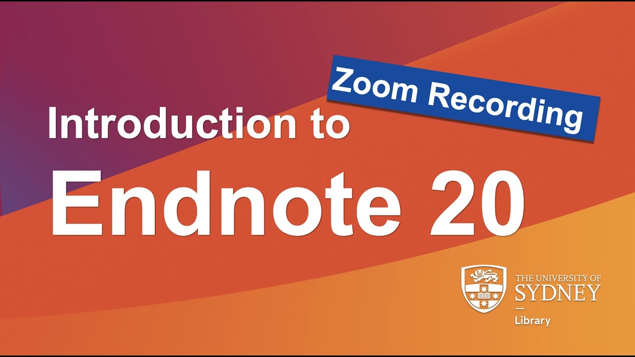 Introduction to Endnote 20 - YouTube