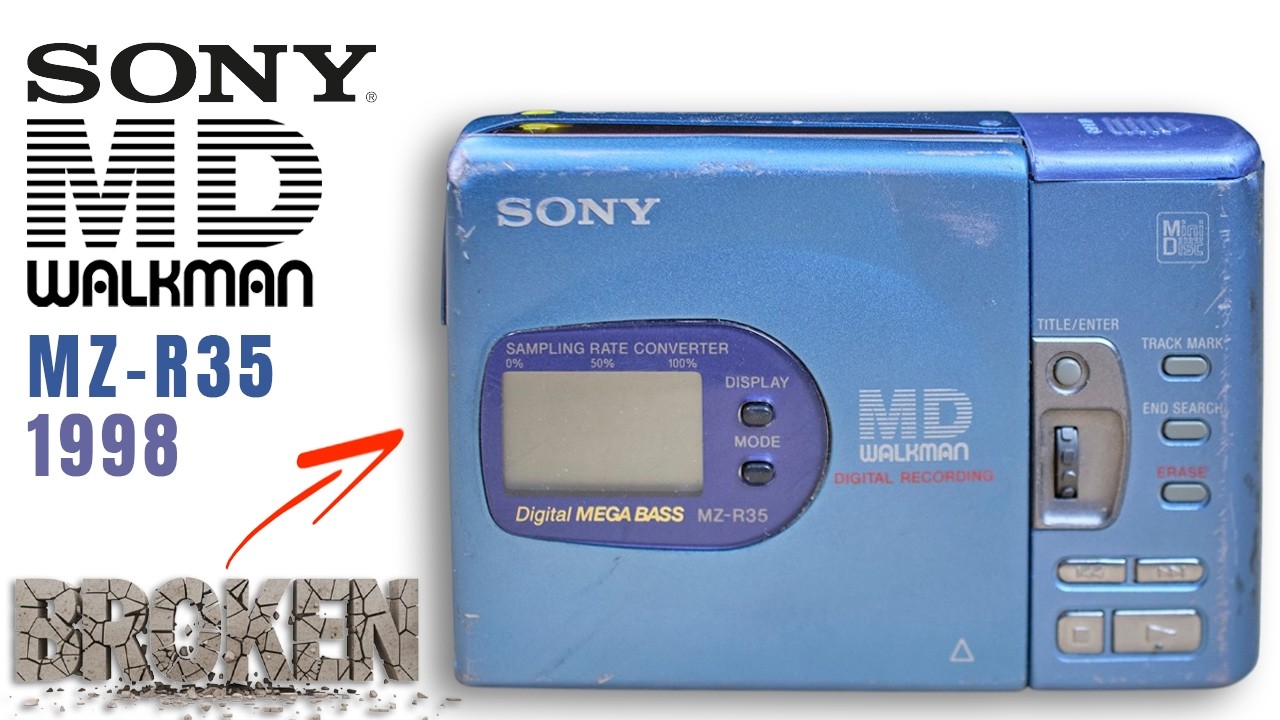 Sony MiniDisc Broken from eBay - Can I Fix it? - YouTube