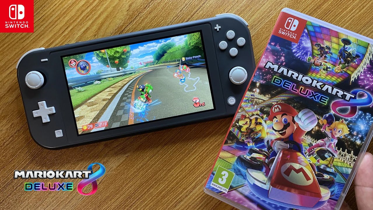 Mario Kart 8 Deluxe Nintendo Switch Lite Gameplay - YouTube