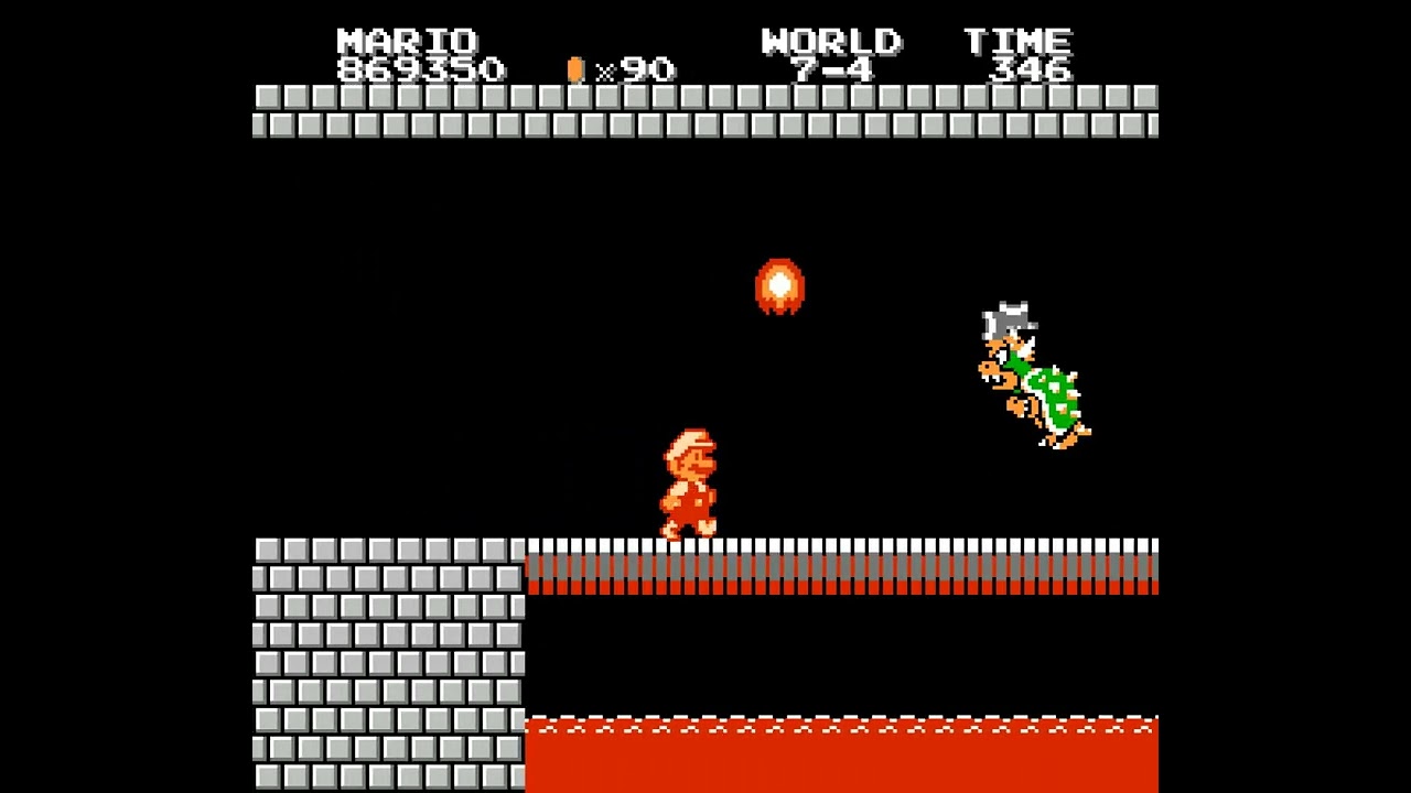 Super Mario Bros. Graphics Remaster - World 7-4 - YouTube