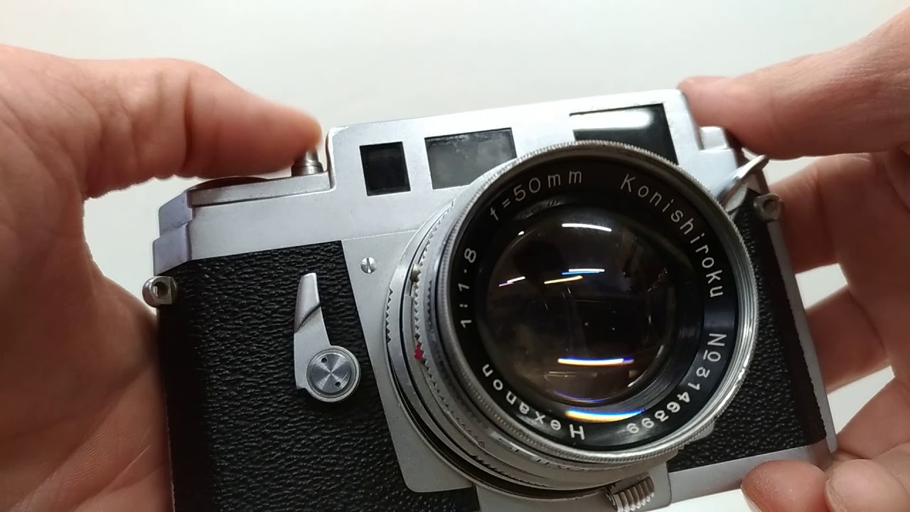 Konica III A 35mm Rangefinder Film Camera w/ 50mm F1.8 Lens from