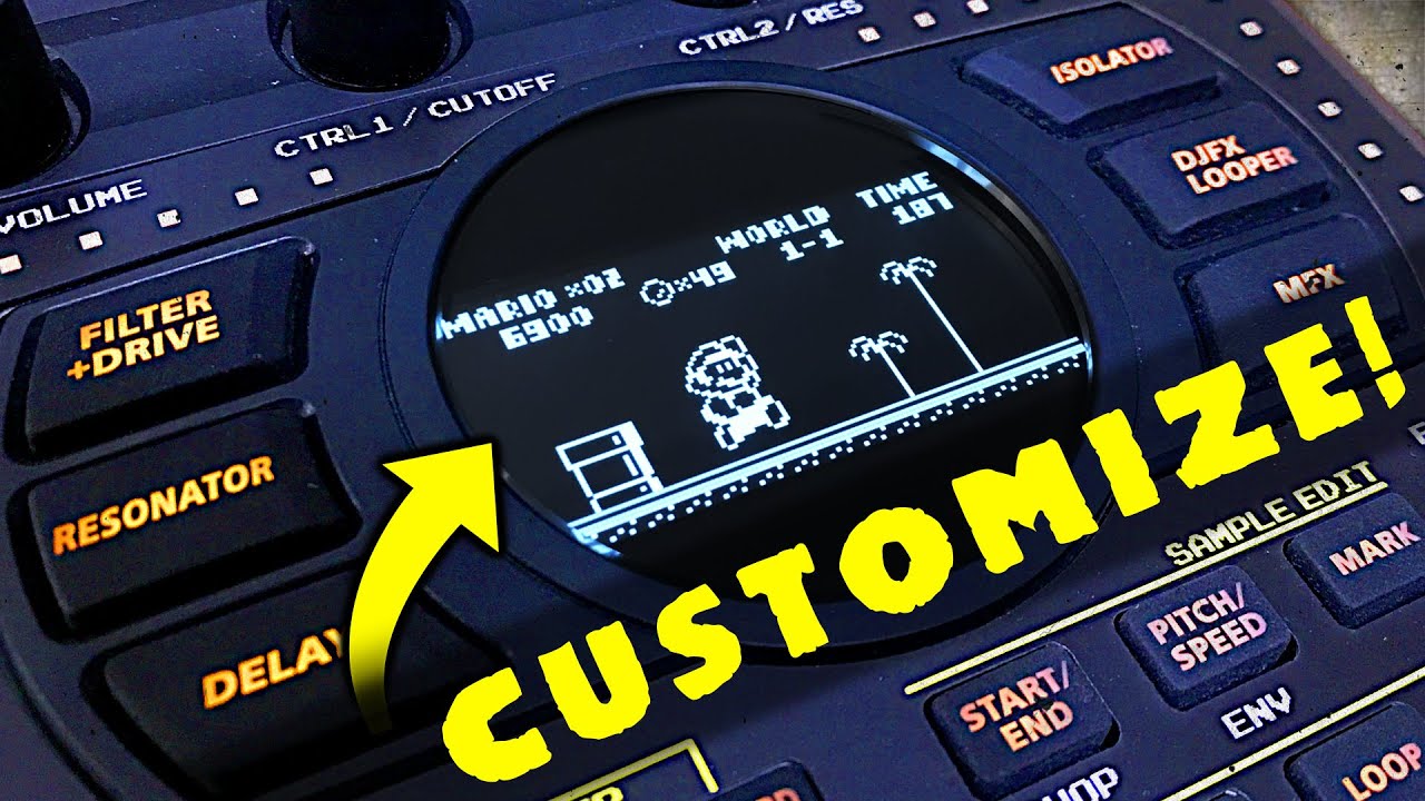 SP-404 MK2 のオープニング画面をカスタマイズする | 1ビットの起動