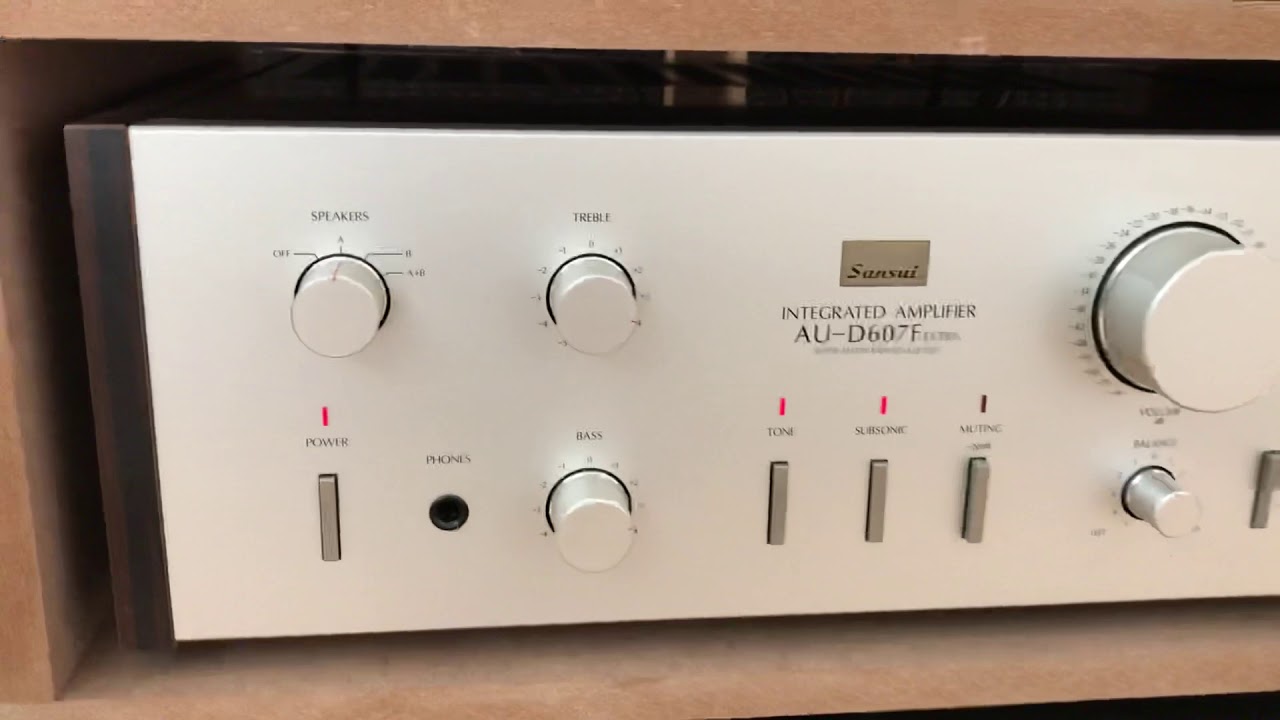 Sansui AU-D607F Extra Amplificador Integrado - YouTube