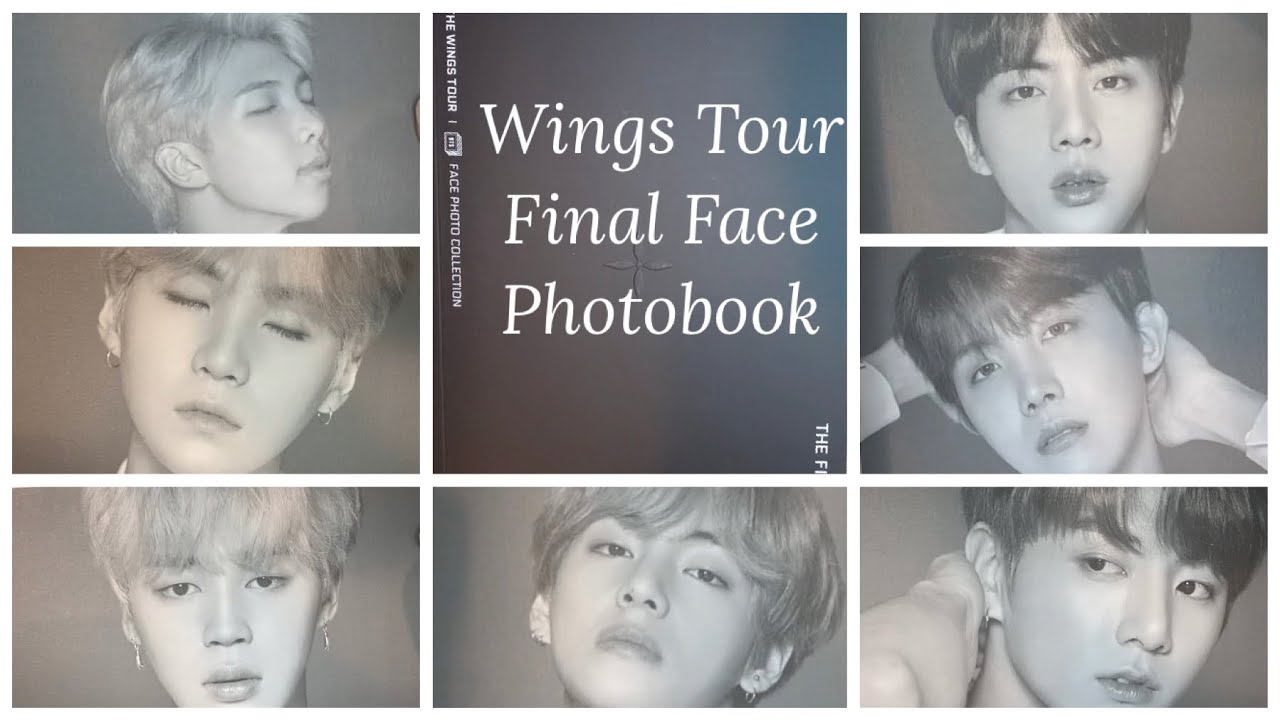 BTS WINGS FINAL FACE PHOTO BOOK FLIP THROUGH - YouTube