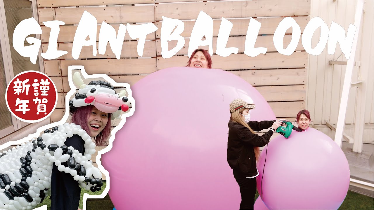 Happy New Year] Transform into an Ox! Enter a giant balloon with a