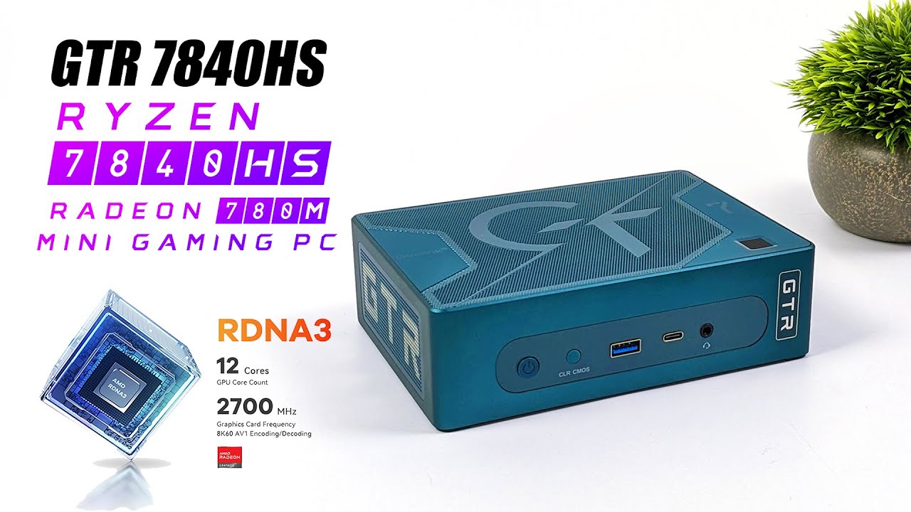 This Mini PC Has The Most Powerful RDNA3 iGPU! GTR7 Ryzen 7840HS