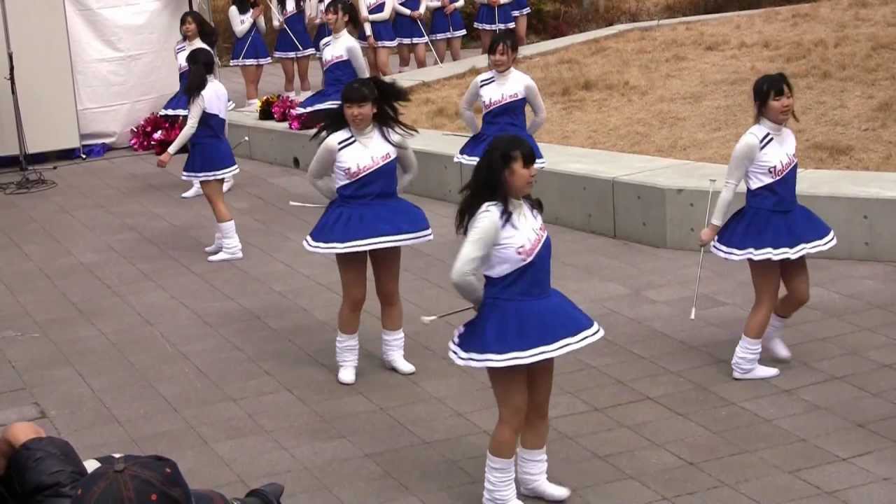 高島高校バトントワール部(②東京大マラソン祭り2012応援