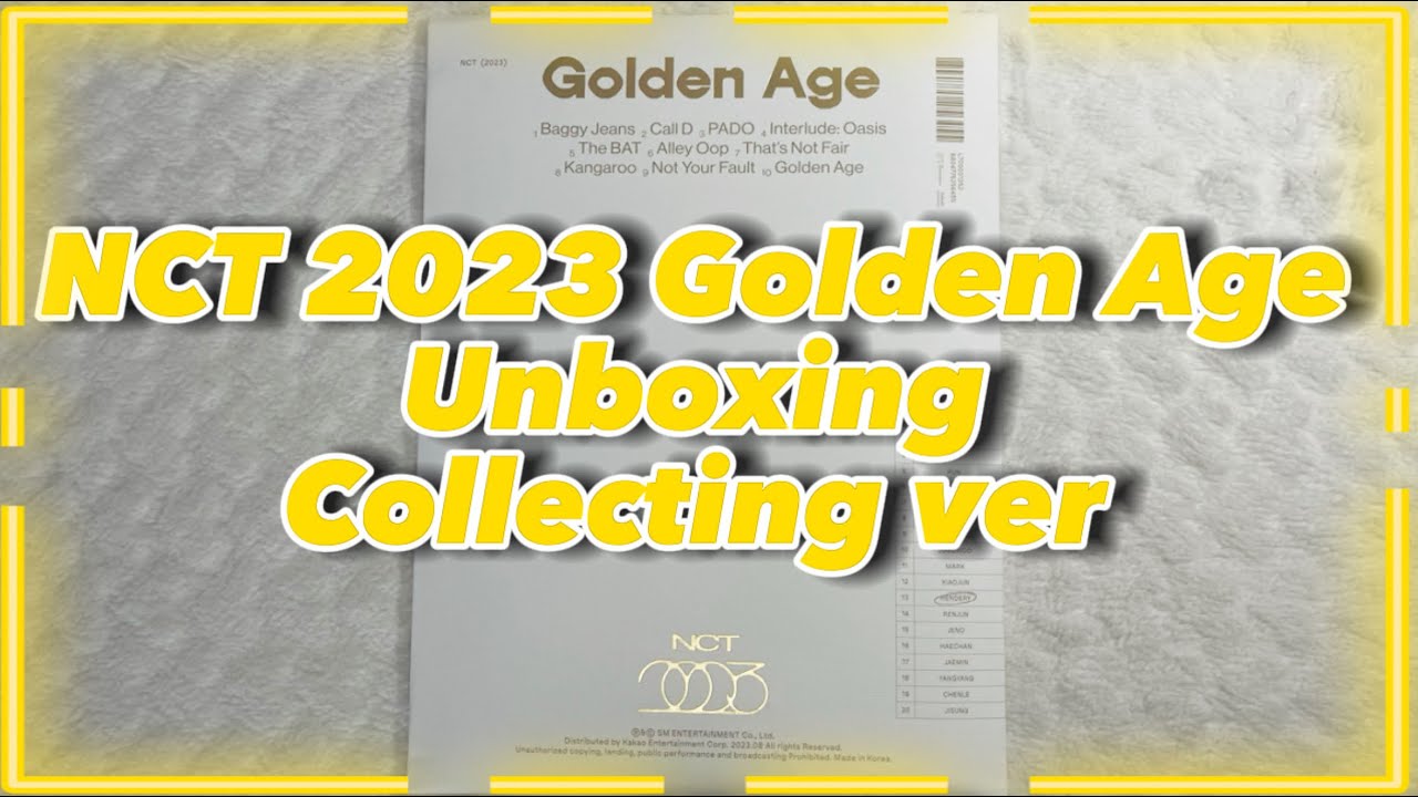 NCT 2023 Golden Age collecting ver unboxing 💛 - YouTube