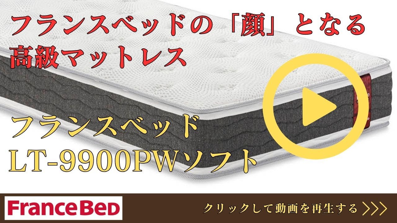 フランスベッド マットレス LT-9900PW ミディアムソフト 寝心地【完全