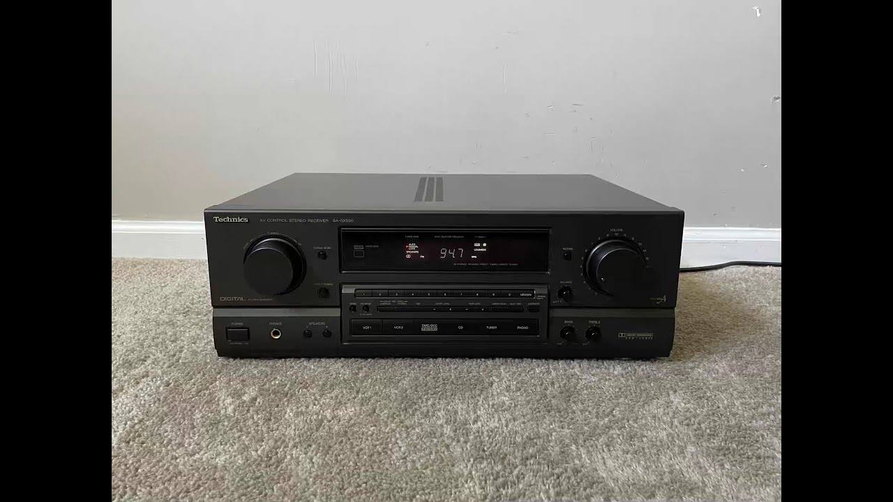 Technics SA-GX550 Home Theater Surround Receiver - YouTube
