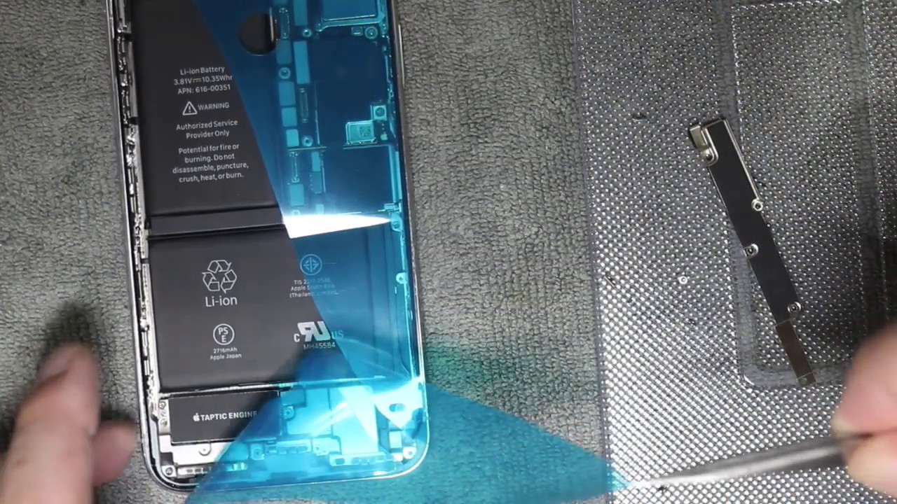 iPhone X/XS OLED液晶ガラス画面交換修理やり方方法 - YouTube