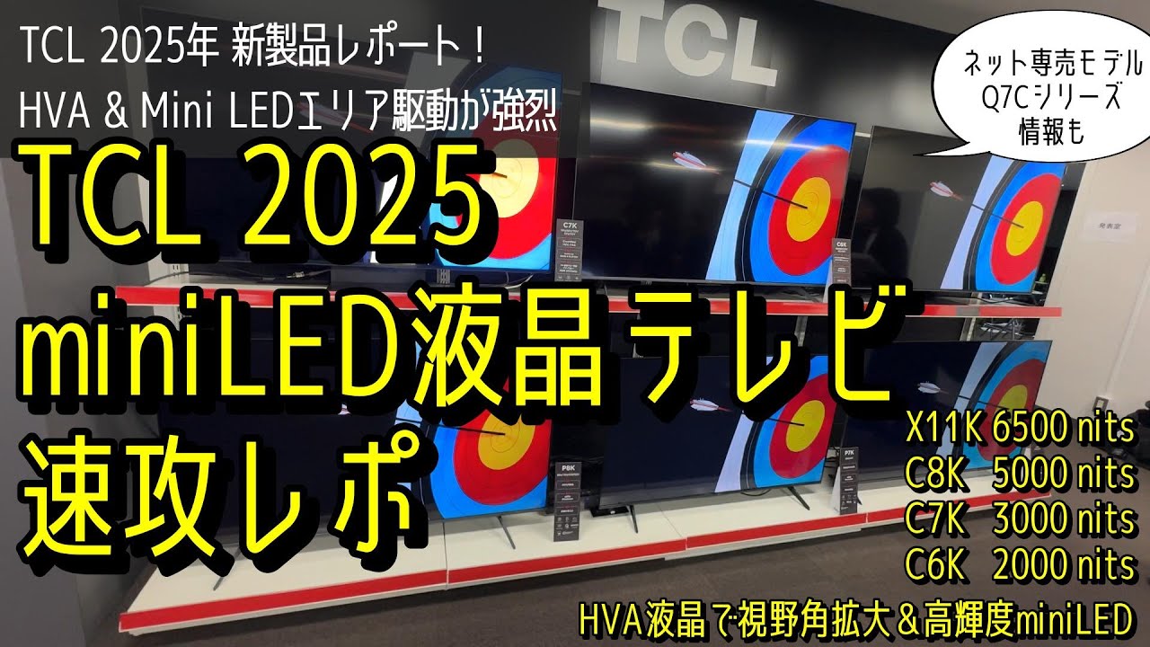 Comprehensive Introduction] TCL 2025 New TV Breaking News! Mini
